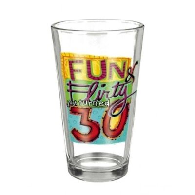 30th Birthday Beer Glass by Grasslands Road