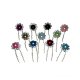 Glittering Crystal Flower Hair Pin