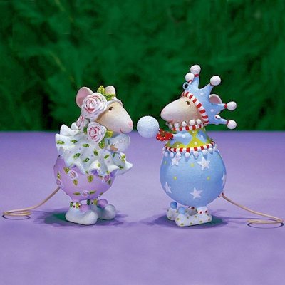 Dash Away John Snowball Mouse Ornament Mini
