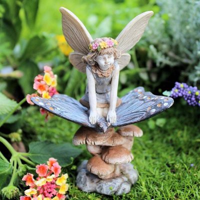 Scarlet Fairy Garden Figurine
