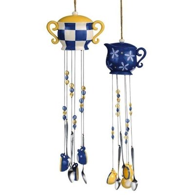 Tea Time Cream Pitcher or Sugar Bowl Wind Chime
