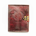 Celtic Cross Handmade Leather Journal