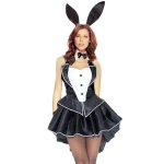 Playboy Bunny Tuxedo Style Adult Costume