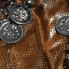 Silver Coin Hip Scarf Belly Dance Costume