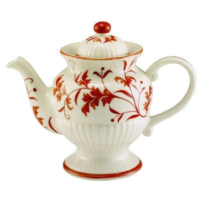 Red Leaf Ceramic Teapot from Andrea by Sadek
