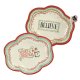 Snowman Nested Christmas Serving Plates Set of 2