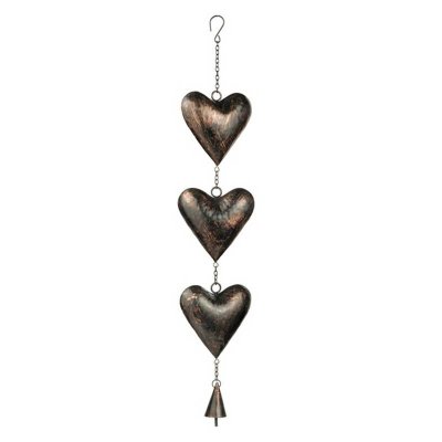 Heart Bell Wind Chime Hanging Garden Ornament