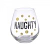 Naughty or Nice Christmas Stemless Wine Glass