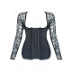Good Goddess Steel Boned Black Shape Wear Top