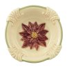Poinsettia Design Christmas Serving Bowl with Spoon