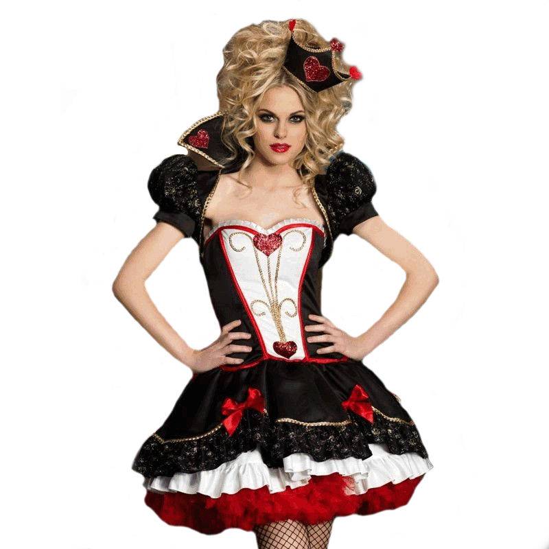 Queen Of Hearts Costume, Halloween Queen Of Hearts Costume Cosplay