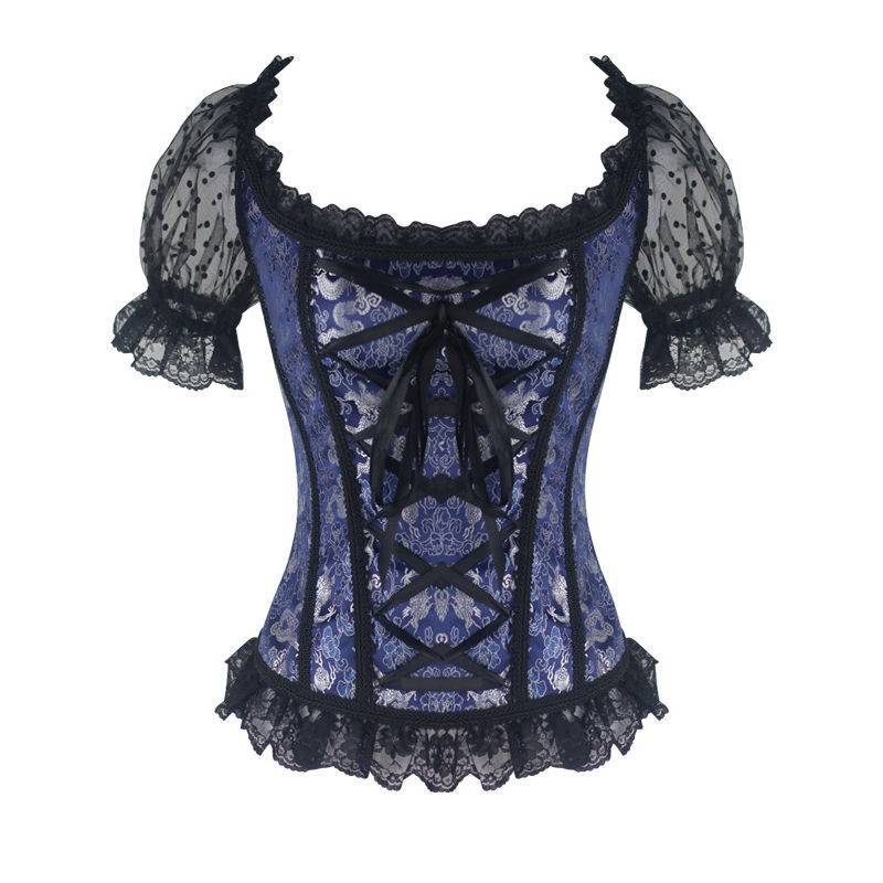 A Stunning Dragon Empress Corset Top with Sleeves