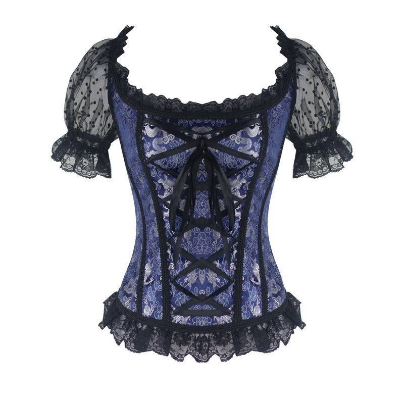 Blue Corset Stunning Dragon Empress with Sleeves - $34.00