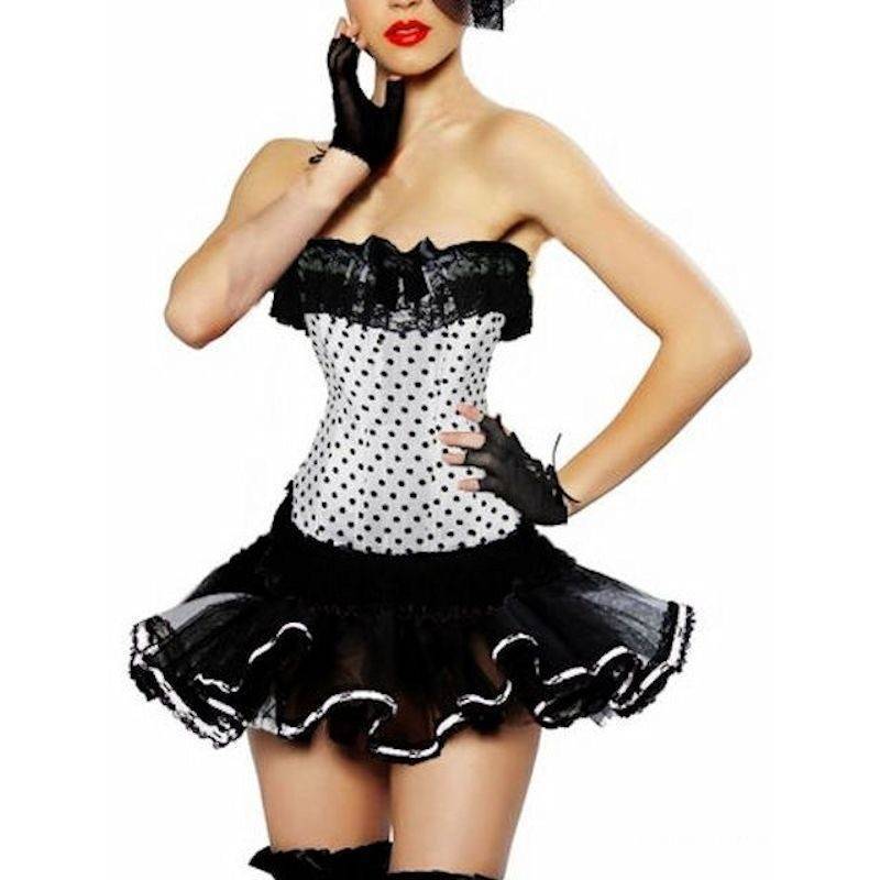 Polka Dot Princess Corset Set Top & Skirt