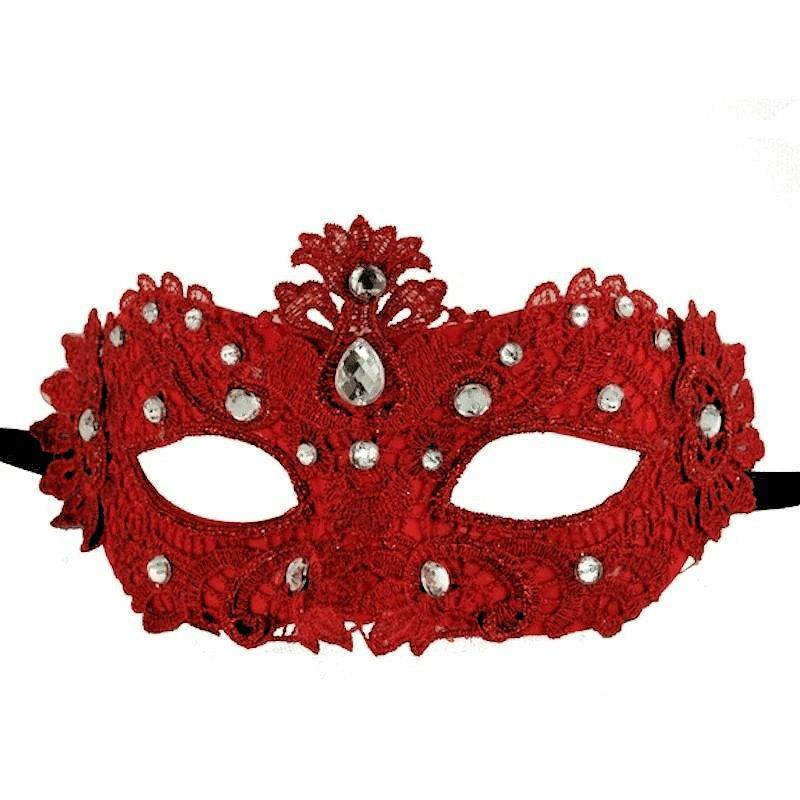 Venetian Lace Masquerade Mask Tie On Style