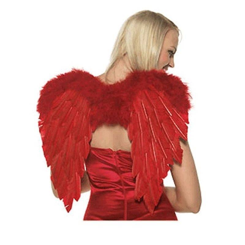 Red Feather Angel Wings