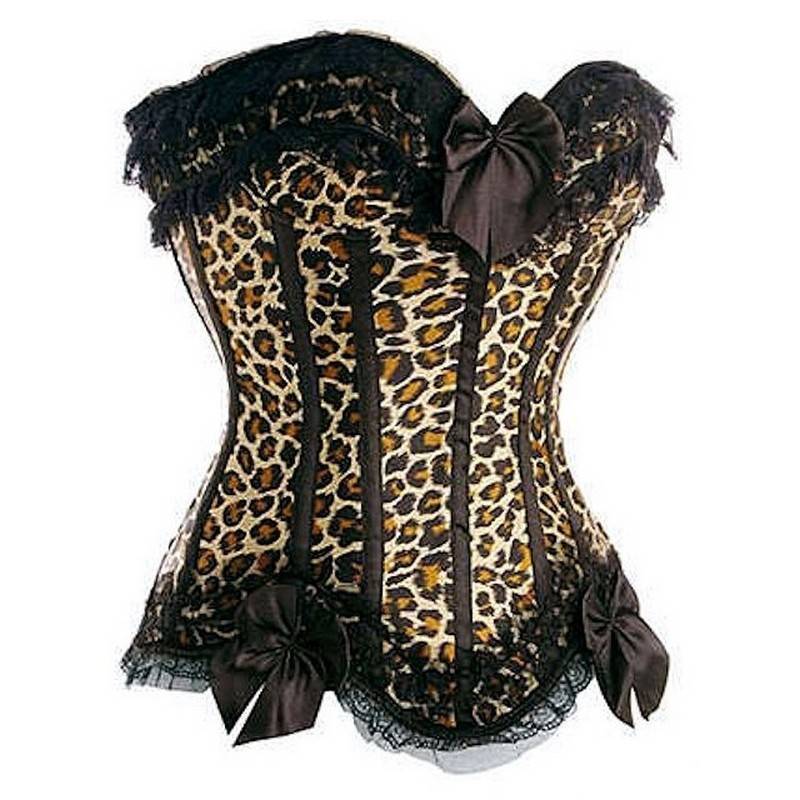 Leopard Print Corset Beautiful Huntress Cougar Costume