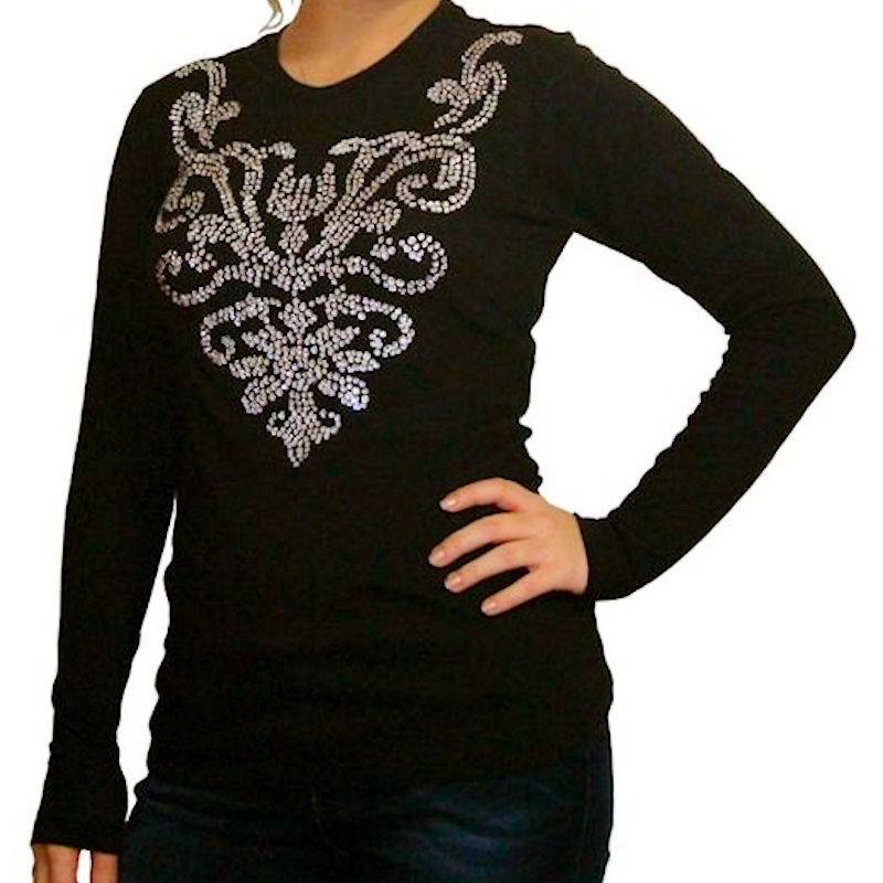 Couture Diva Rhinestone Shirt by Sabrina Barnett