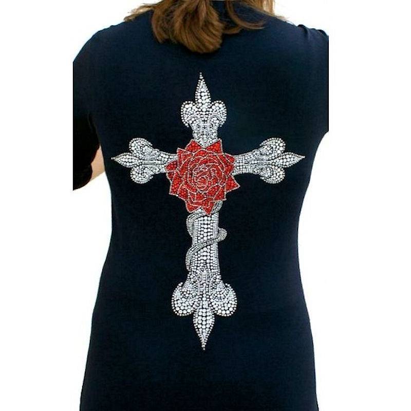 The Rose Rhinestone Shirt by Sabrina Barnett