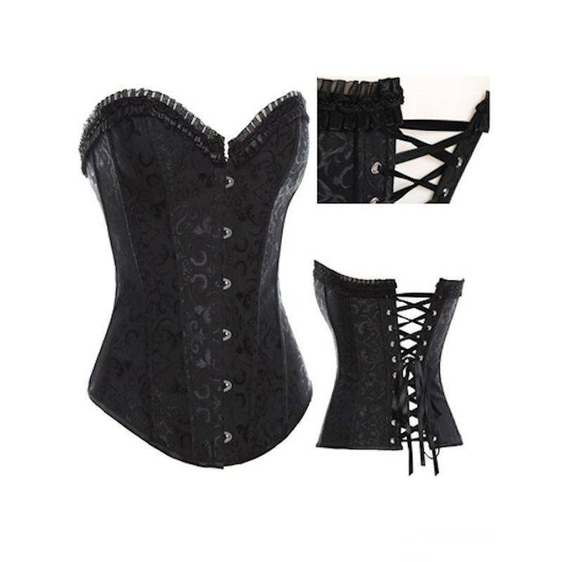 Bridal Brocade Steel Boned Corset
