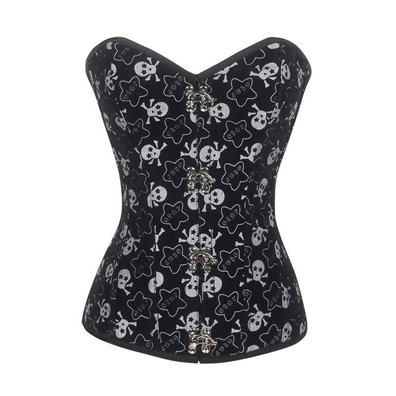 Skulls & Stars Steel Boned Corset