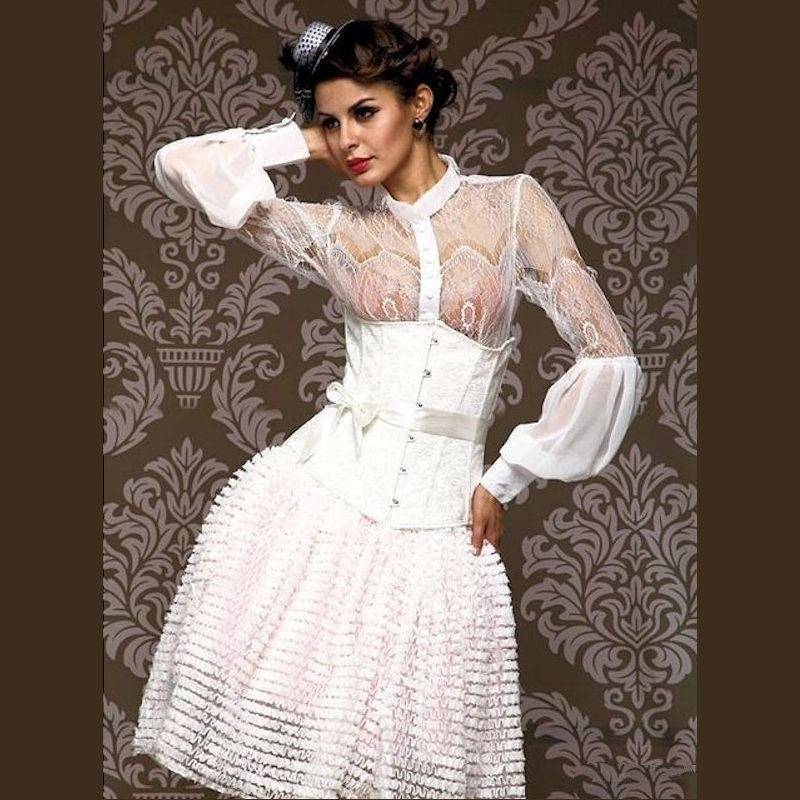 Steel Boned Underbust Bridal Corset Sexy Bride - $34.00