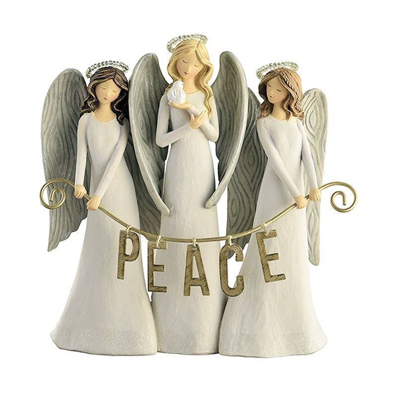 Gifts of Glory Peace Christmas Angel Figurine