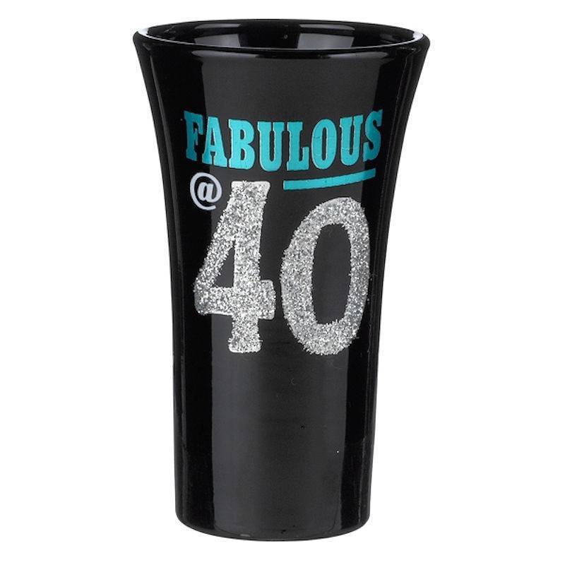 40th Birthday Shot Glass by Grasslands Road