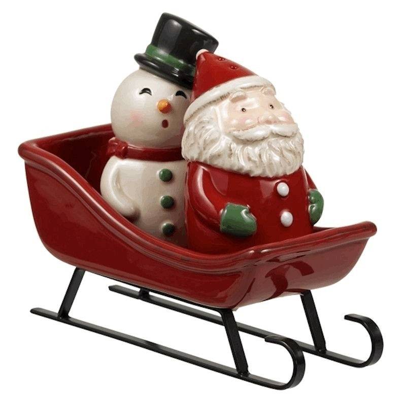 Sleigh Christmas Salt & Pepper Set