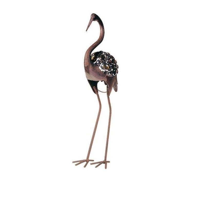 Beaded Crane Bird Garden Figurine by Grasslands Road