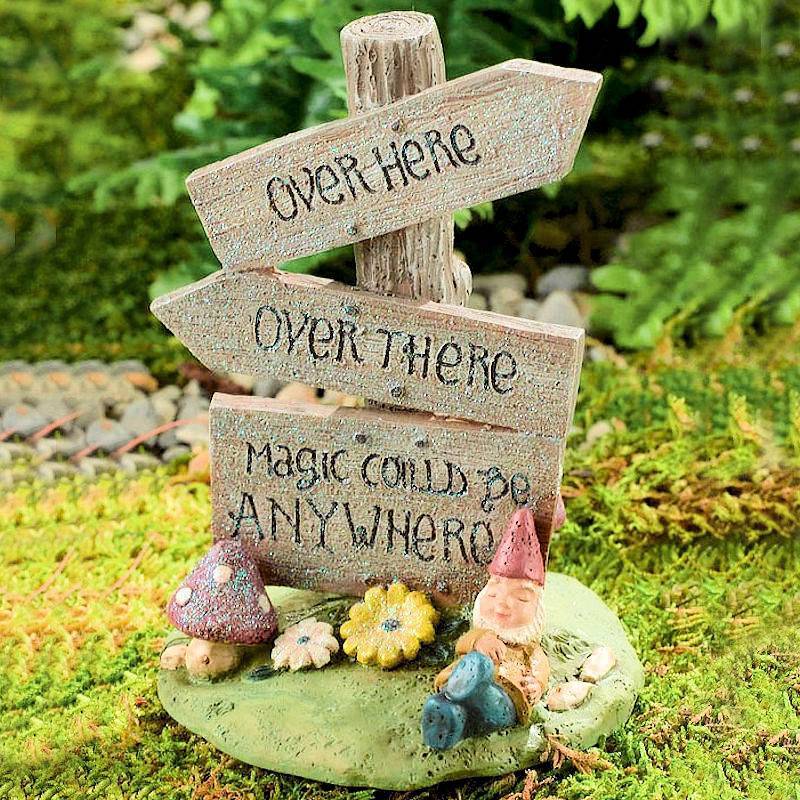 Magic Could Be Anywhere Fairy Garden Sign