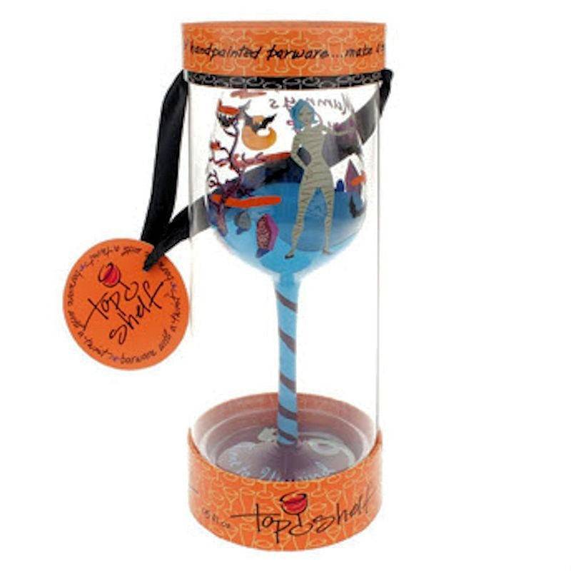 mummys sippy cup halloween wine glass by top shelf