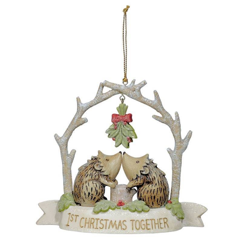 First Christmas Together Ornament Hedgehog Figurine