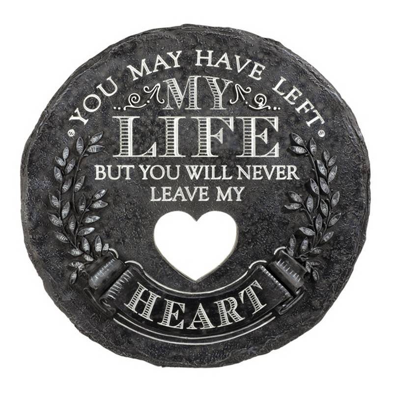 You Left Memorial Stepping Stone or Garden Sign