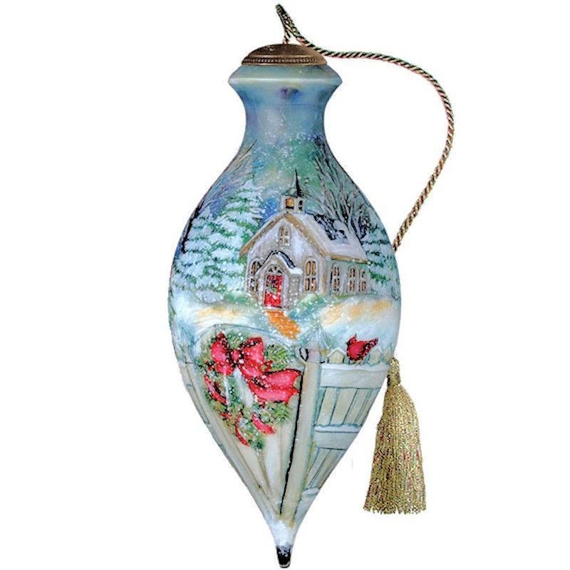 ne qwa ornament snow chapel by susan winget ne qwa ornament snow chapel by susan winget