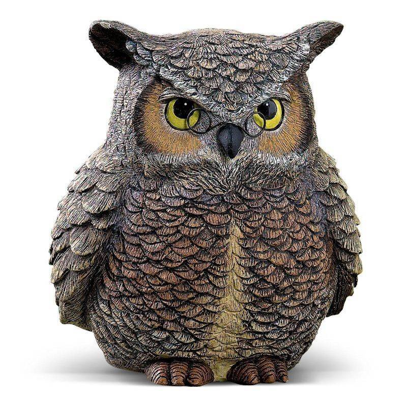 wooden owl figurine