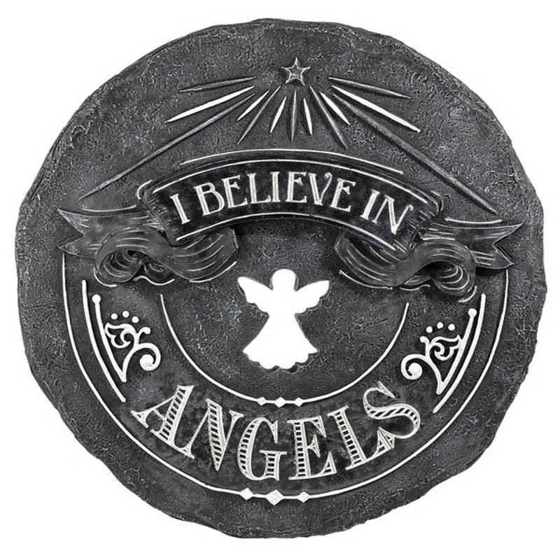 I Believe In Angels Garden Sign or Stepping Stone