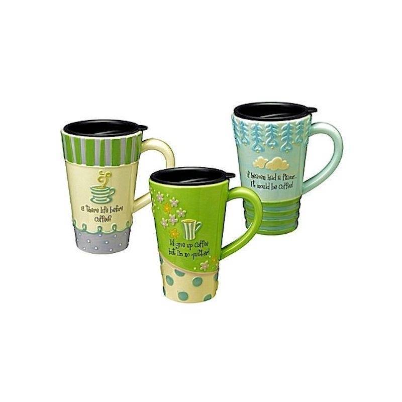 Funny Saying Ceramic Travel Coffee Mug
