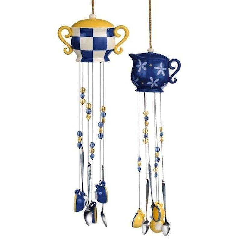Tea Time Cream Pitcher or Sugar Bowl Wind Chime