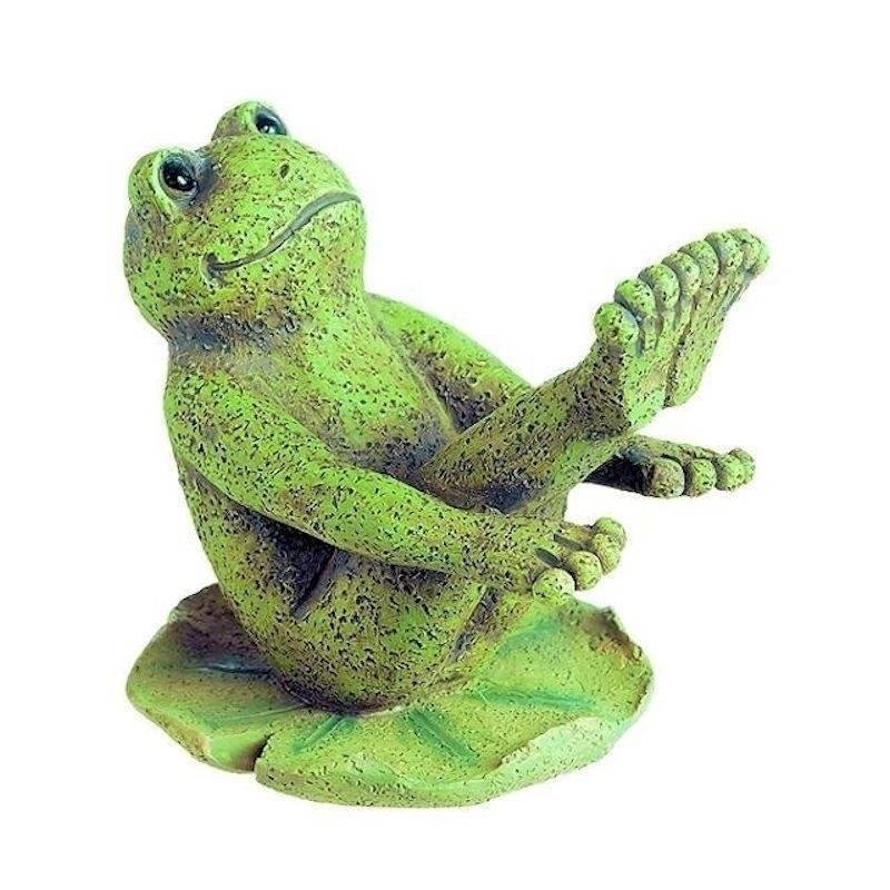 frog yoga figurines