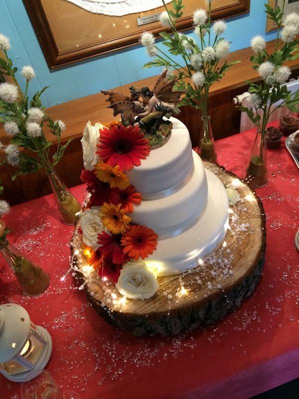 Romantic Fairy Figurine used as Wedding Cake Topper