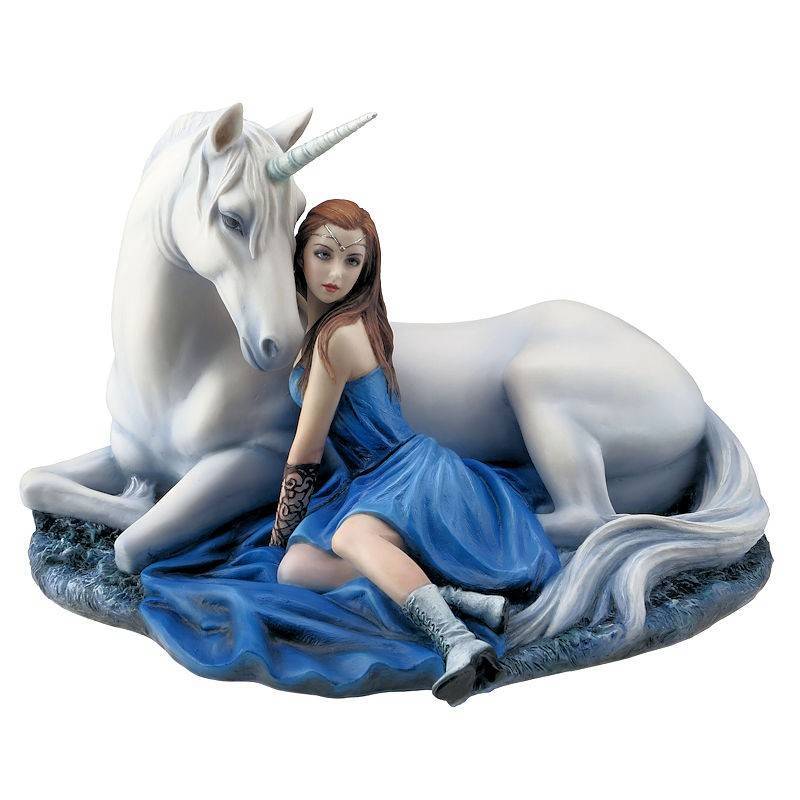 Blue Moon Unicorn Figurine by Anne Stokes