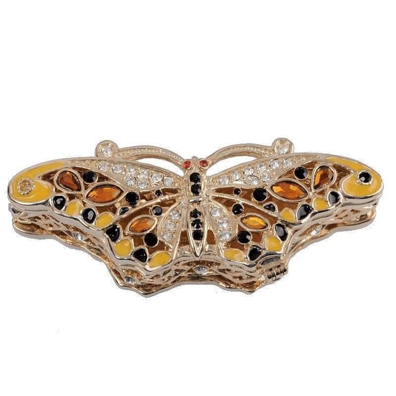 Butterfly Figurine Trinket Box by Keren Kopal
