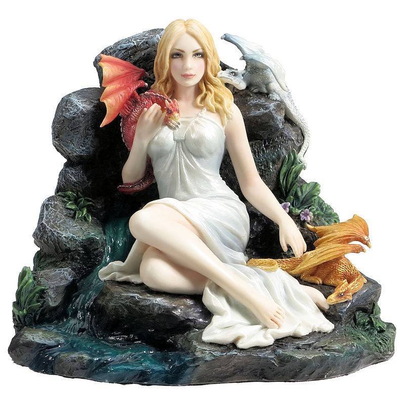 Maiden and the Dragonlins Figurine by Veronese Design