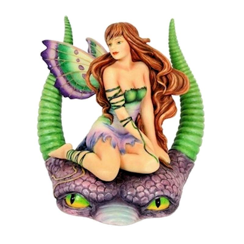 Dragon Fae Purple Fairy Figurine by Selina Fenech