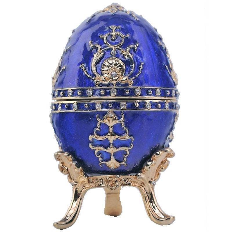 Royal Engagement Egg Figurine Musical Trinket Box