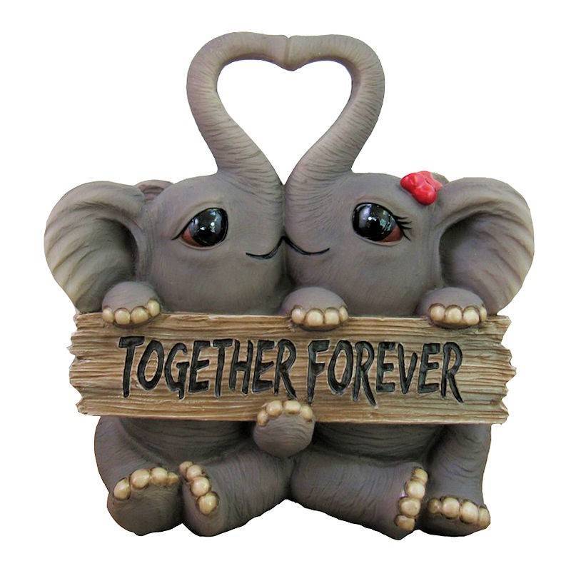Together Forever Romantic Elephant Figurine