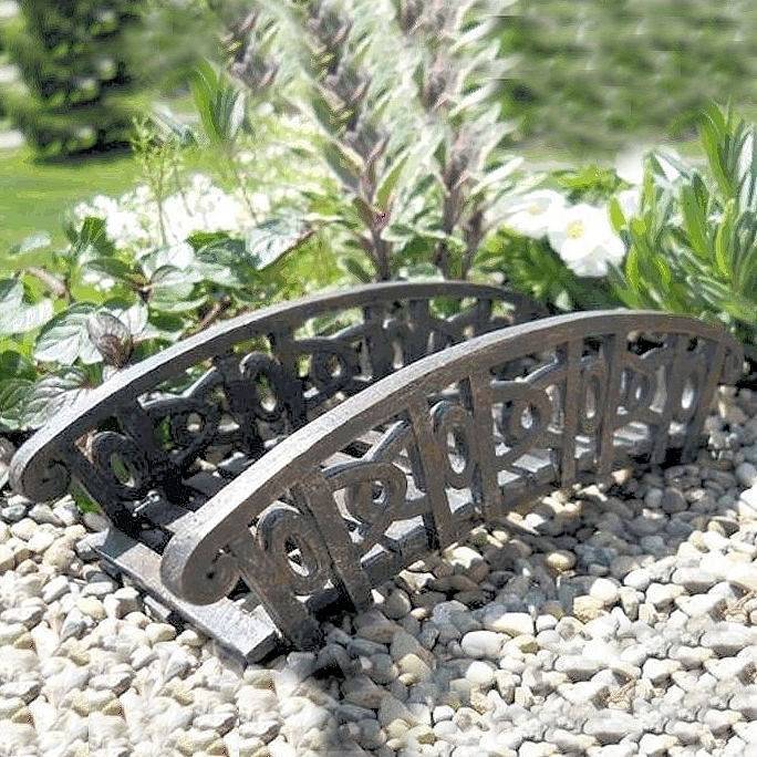 Fairy Garden Bridge Figurine Cast Iron Style 15 00 Bridge Figurine Vintage Cast Iron Style For Fairy Garden