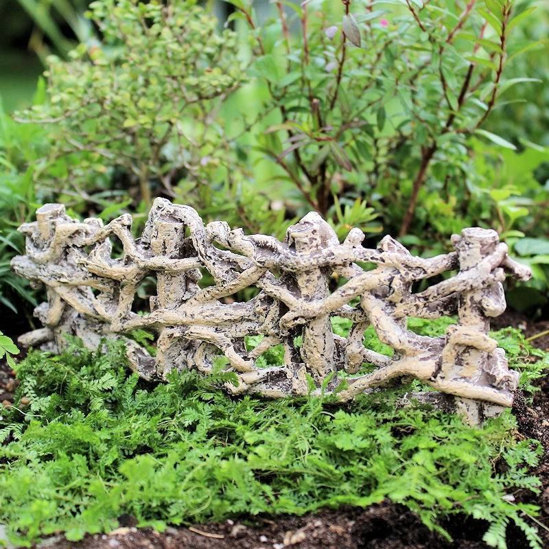 Birch Wood Fence Fairy Garden Figurine