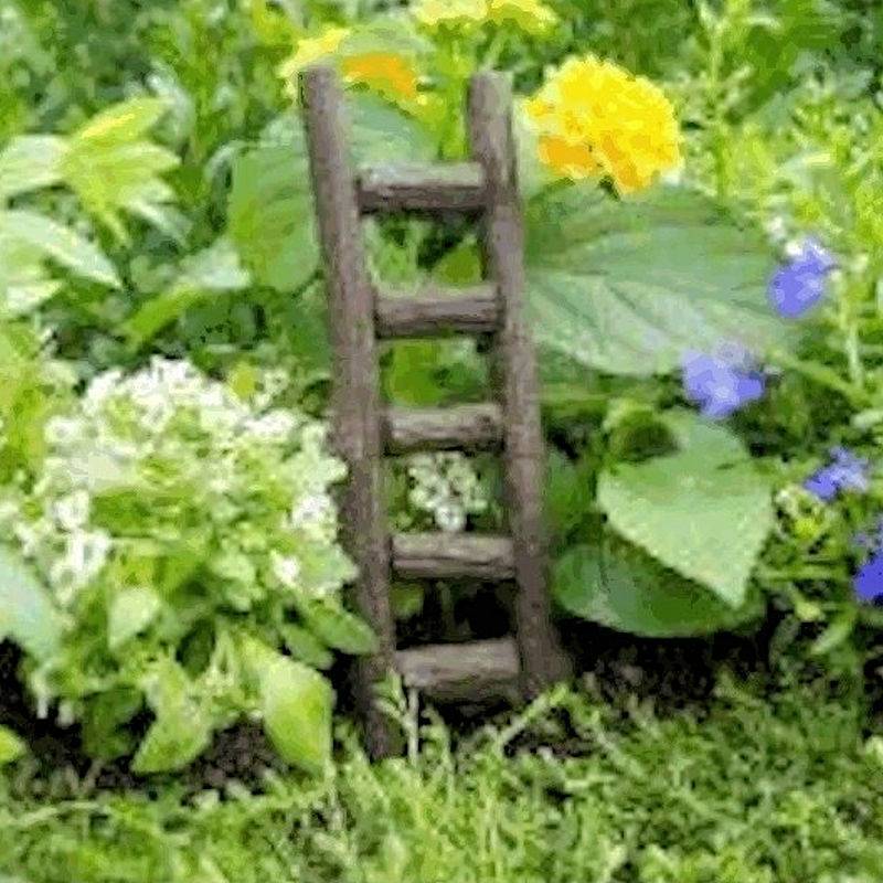Ladder Fairy Garden Figurine